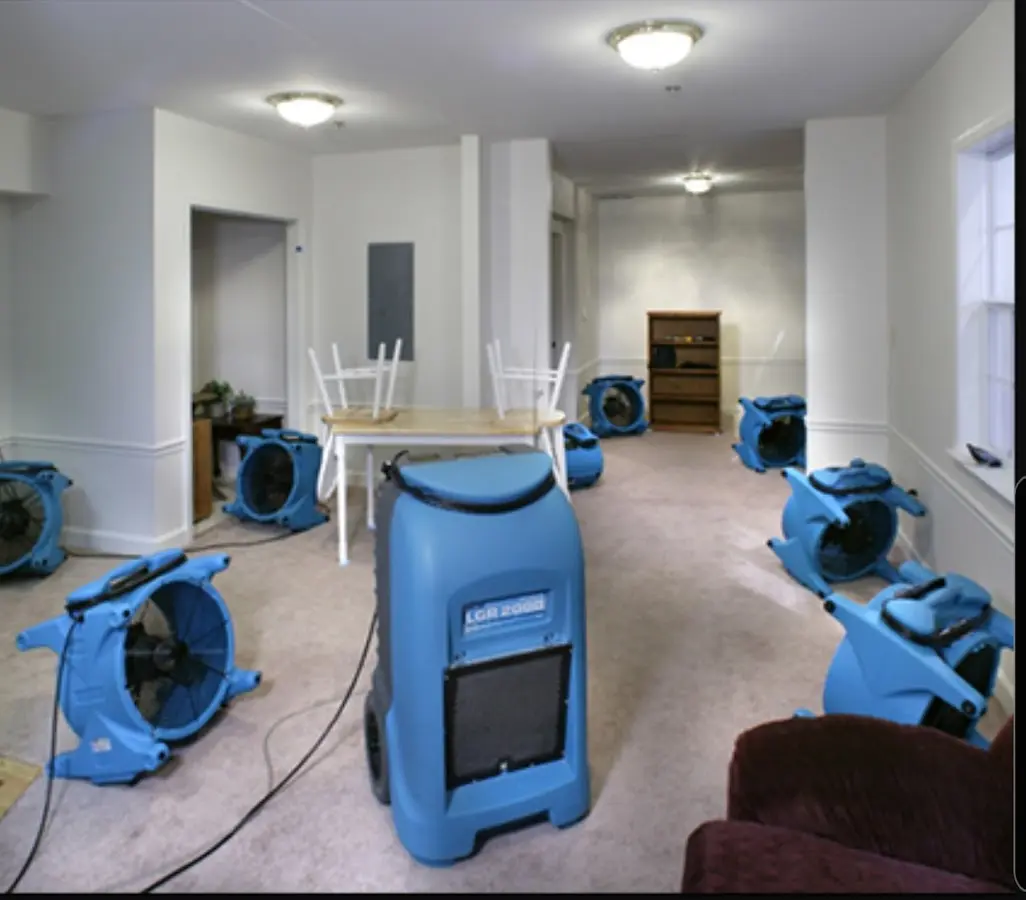 Air movers and dehumidifier setup for Water Extraction & Removal in Islamorada, Village of Islands