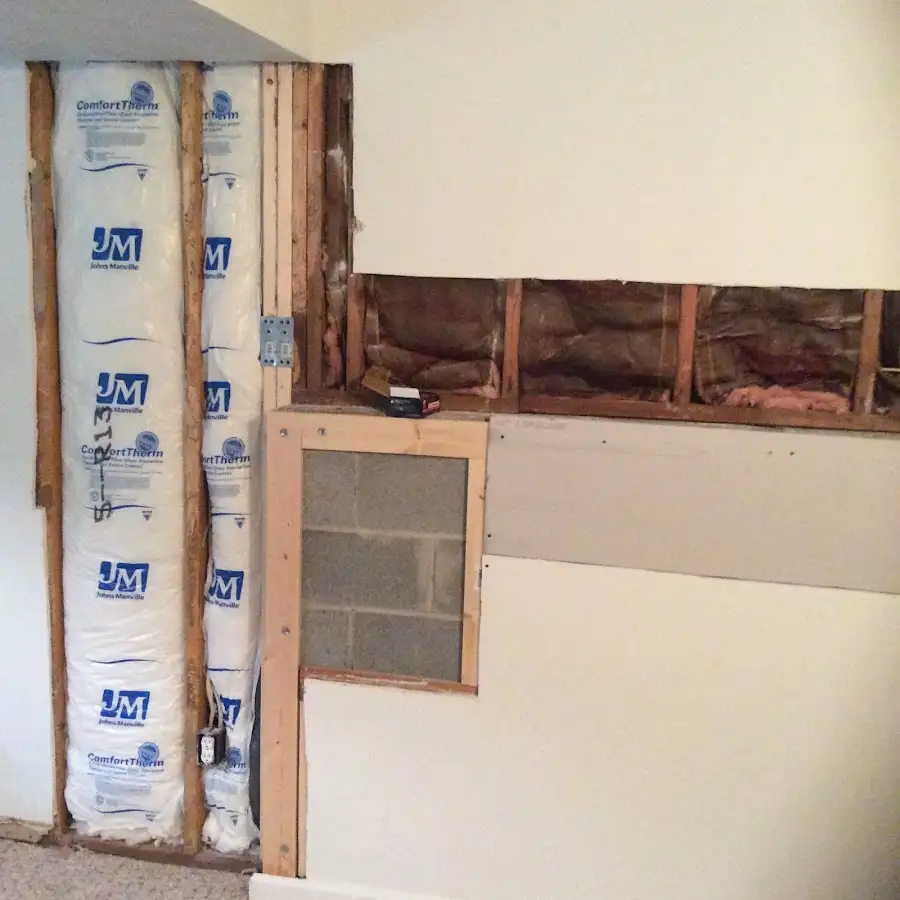 Wall insulation replacement during Structural Drying in Islamorada, Village of Islands